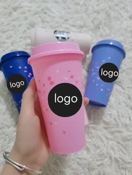 16 унции Множество Мини-Кафеена Чаша с Логото на Жените Лична Слама Бутилка за Вода DIY Подарък