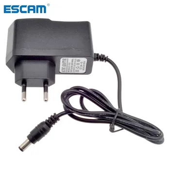 ESCAM EU AU UK US Вид Щепсела 12V 1A 5.5 mm x 2,1 мм Източник на Захранване AC 100-240 В DC Адаптер Съединители За Камера видеонаблюдение/IP Камери