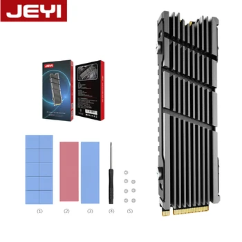 JEYI Cooler II iCold-2 NVME NGFF M. 2 Радиатора Метален Лист Термальность Площадка За М. 2 NGFF 2280 PCI-E NVME SSD Поддръжка PS5/М 2