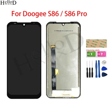 Новият LCD екран За Doogee S86 Pro LCD дисплей с Сензорен екран Digitzer възли За Doogee S86 Подмяна на LCD екрана на вашия телефон