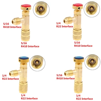 Предпазен клапан за ремонт на течности за климатизация R410A R22 1/4 