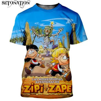 Zipi y Zape мъжки/женски Нови модни готини тениски с 3D принтом, ежедневни риза в стил харадзюку, градинска дрехи, блузи, директен доставка