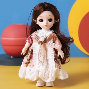 kawaii BJD Кукла Гъвкави сферични Гола кукла набор от Красиви 3D Очи Малко Момиченце на Цената на Обличане Играчки за Момичета Подарък Детски Кукли