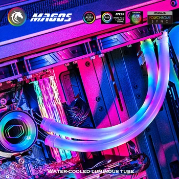 Cooler Master Водно Охлаждане Светоизлучающая Неоновата Тръба За 240 360 ПРОЦЕСОР GPU AIO охладителна Система 5 В ARGB AURA SYNC A1-12 Мм/10 мм и 330 мм