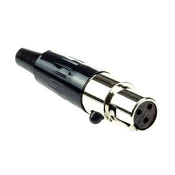 TA3FX Mini-XLR 3-пинов Конектор за линейни конектор Mini XLR JACK с клъстер стена за микрофонного кабел