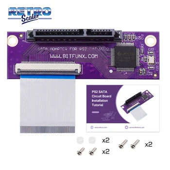Такса Обновяване на адаптера RetroScaler Purple SATA Adapter за Оригинален захранващ адаптер PS2 IDE