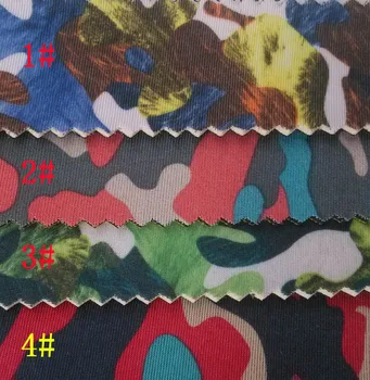 Цветна Камуфлаж с Дебелина 2,5 мм Публикува SBR Гума Неопренови Тъкани Материал