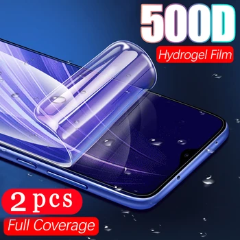 2 бр. мека гидрогелевая филм с пълно покритие за xiaomi redmi 10X note 9s 9 pro MAX 9C 9A 8 8A 8T 7 pro защитно фолио за екрана на телефона Не е Стъкло