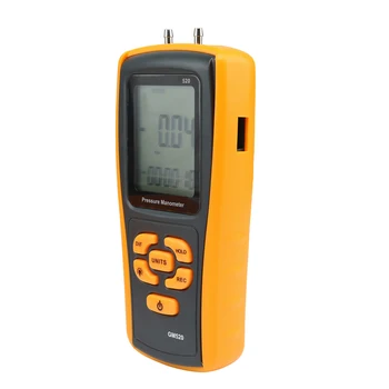 GM520 Цифров Манометър LCD Дисплей Различното Тестер за Налягане на Въздуха Автоматично Изключване цифрово Измерване на диференциално налягане на теста