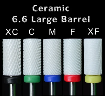 NAILTOOLS 6,6 мм Голяма Бъчва керамични Аксесоари за Бита Fresa Разменяйте Инструменти За Дизайн на Ноктите