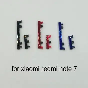 За Xiaomi Redmi note 7 Оригинален Корпуса на Телефона Рамка на Нов Вкл Изкл Страничен Ключ Бутон за Включване на Звука на Дубликат Част