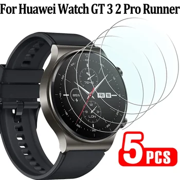 5 бр. Защитно фолио от закалено Стъкло за Huawei Watch GT 3 GT 3 Pro GT 2 GT2 Pro GT Runner Watch Прозрачен Филм за Huawei Watch GT3