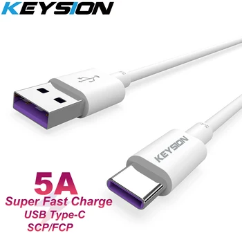 KEYSION C USB Кабел 5A Supercharge USB Type C Кабел за Huawei P30 P20 Pro Mate20 10 Pro P10 Plus lite Бързо Зареждане на Бърз Кабел