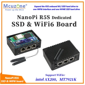 NanoPi R5S, Посветен на SSD-диск и такса WiFi6 MT7921K NVME M. 2 на Debian