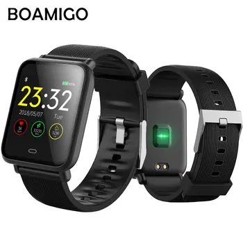 BOAMIGO9 Смарт Часовник Информация за Повикване Напомняне Калории Крачкомер Часовници IOS Android Телефон с Bluetooth Връзка Спортни Смарт Часовници