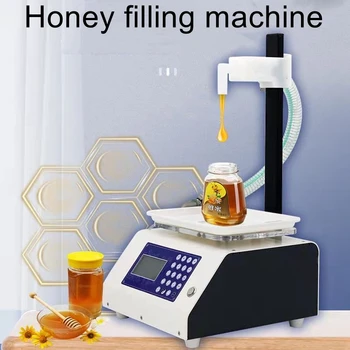 Автоматична машина за претегляне и количествени пълнеж с ЦПУ, паста за мед, тахини, есенна круша паста, машина за пълнене на вискозна течност