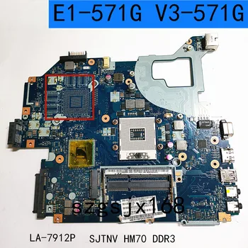 Q5WVH Q5WV1 LA-7912P за Acer Aspire E1-571G V3-571G V3-571 дънна Платка NBC1F11001 SJTN HM70 поддържа само процесор Pentium Celeron