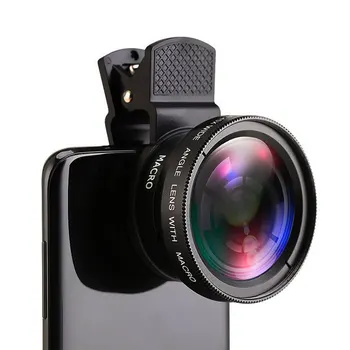 2022 Новият 2 В 1 Универсален обектив за телефон 0.45 x Сверхширокоугольный 12.5 x Макро HD Обектив на Камерата