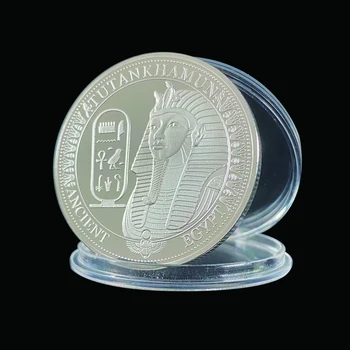 Древен Египет Сфинксът Сребърна Монета Покана За Събиране На