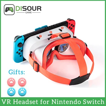 DISOUR Оригиналната VR Слушалки за Nintendo Switch NS OLED Модел/Nintendo Switch 3D VR Очила Switch VR Labo Очила Слушалки