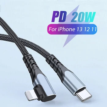 PD 20 W USB Type C Кабел За iPhone 14 13 12 11 Pro XR X Max Бързо Зареждане Зарядно Устройство За iPad, MacBook Pro USB Type-C Кабел За Предаване на Данни