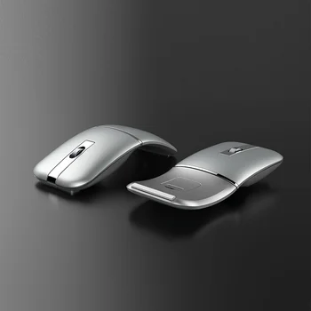 Ультратонкая Въртящата Безжична Мишка Акумулаторна Bluetooth Тиха Ергономична Компютърната За Mac Tablet Лаптоп Macbook Игра Офис