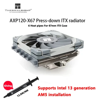 Thermalright AXP120-X67 6 Радиатор с топлинна тръба, Процесора охладител с въздушно охлаждане За ITX A4, Калъф За LGA1700 115X 1200 2011 AM4