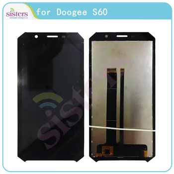 LCD дисплей За Doogee S60 LCD екран за Doogee S60 Touchscreen цифров преобразувател LCD събрание Подмяна на телефон Оригиналния Работен Тест