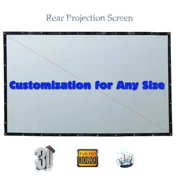 HD Заден Проектор Екран Сгъваем Проекционная Плат PVC Pantalla Proyector Персонализация за всички размери