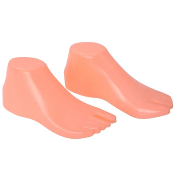 1 Чифт Твърди Пластмасови Ножных Модели За Печат на Обувки Манекен PVC Многократна Употреба Инструмент За Изграждане на Обувки Инструменти 22*7.6*8.5 см