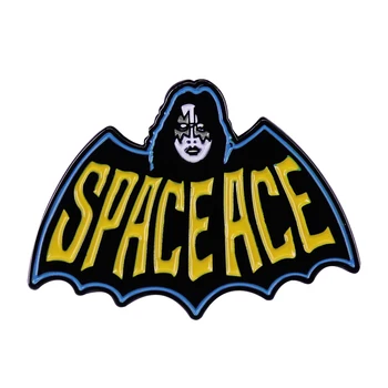 Заслепен Космонавт - Брошка -Жени Space Ace, Икона на рок групата KISS Фрели