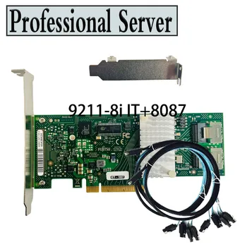 Fujitsu 9211-8И D2607-А21 LSI FW: P20 IT Режим на ZFS FreeNAS unRAID + 2 * SFF8087 SATA кабел