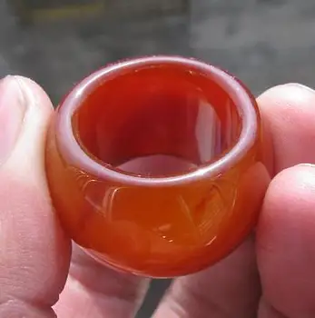 Продажба> ново натурално червено нов пръстен с дърворезба ръчна изработка, размер11,5, индийски бижута с пискюли, богемное регулируема годежен пръстен
