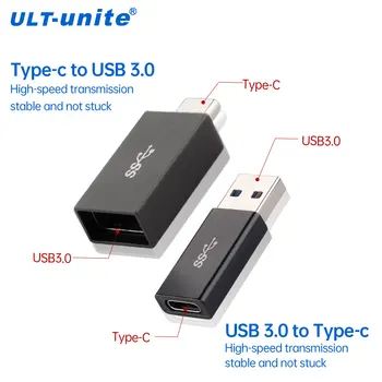 USB3.0 Мъжки Тип C Женски OTG Адаптер за Зареждане Конвертор за Пренос на Данни За Macbook Xiaomi Huawei Samsung USB Конектор C