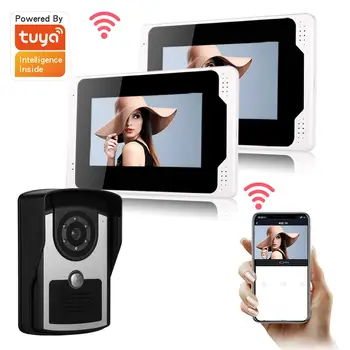 Sasha Приложение за Управление на видео домофон Поддръжка на Wi Fi или RJ-45 Свързване на Крилото на Разговора 1080 P Камера за Откриване на Движение, видео домофон