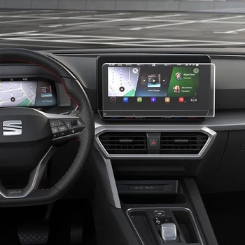 2 БР. Автомобилна GPS Навигационна Защитно Фолио За Seat Leon MK4 10-Инчов LCD-екран ПАТ защитно фолио аксесоари