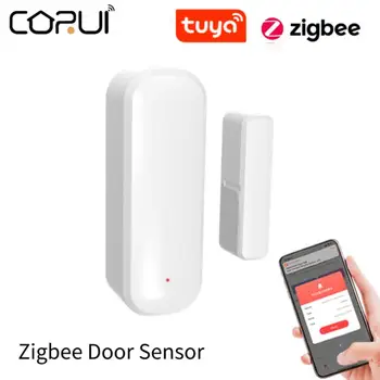 CORUI Sasha Smart ZigBee Рамката на Прозорец Контактен Сензор Интелигентен Дом Безжични Врати, Детектори за Отваряне/Затваряне на ПРИЛОЖЕНИЕТО за Отдалечен Сензор Аларма