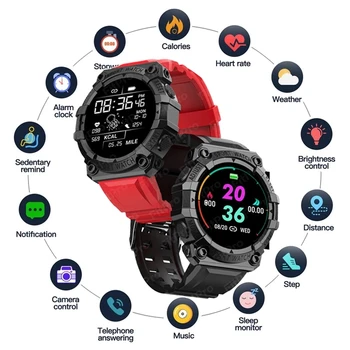 FD68S Смарт Часовници За Мъже За Жени Сензорен Екран Спортни Фитнес Гривна Ръчен Часовник Водоустойчив Мъжки Smartwatch Bluetooth За IOS И Android