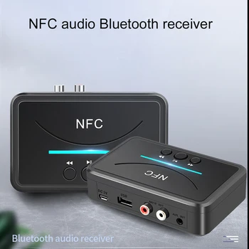 kebidu NFC 5,0 Bluetooth Приемник A2DP AUX вход 3.5 мм Жак RCA USB Интелигентна Възпроизвеждане на Стерео Аудио Безжичен Адаптер За Комплект за кола Говорител
