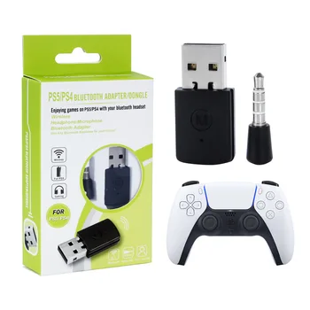 Bluetooth Адаптер, USB Ключ за PS4 Геймпад Конзола Безжичен Приемник Предавател за Слушалки PS5