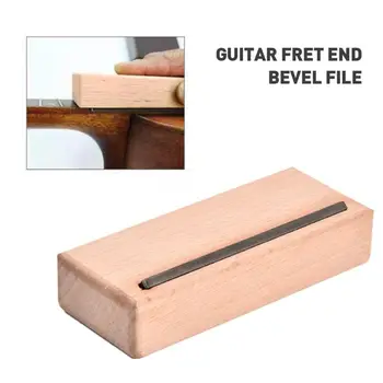 1бр Китара Настроение Края на краищата за Заваряване Файл Luthier Кленовое Дърво 45 Градуса Инструмент За Полиране на Китара
