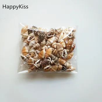 HappyKiss 0,9-1,5 см, 100 бр./лот, натурални мивки, кухненски мивки, царевичен винт, монтаж на стена декорация, направи си сам, аквариум, пейзаж, миди