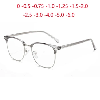 TR90 Однообъективные очила с големи рамки рецепта за късоглед литературни големи късоглед точки 0 -0,5 -0,75 -6,0