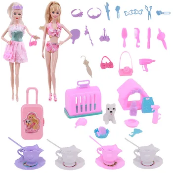 2021 Нови Розови Играчки, Сладък Модни Аксесоари за Барби, Чашата за Кафе, Чанти За Кучета и Кучета, Празнични Подаръци За Момичета Поколение