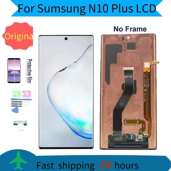 Оригинален AMOLED LCD дисплей За Samsung Galaxy note10 plus N975 N975F LCD Дисплей с Сензорен Екран Дигитайзер В Събирането На N8 + резервни Части За Ремонт на