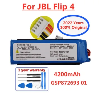2022 Година 100% Оригинална Батерия на Безжична Bluetooth Високоговорител За JBL Flip 4 Flip4 GSP872693 01 4200 mah Акумулаторни Батерии
