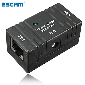 10/100 Mbit/с Passive POE DC Мощност, По Ethernet RJ-45 Инжектор Сплитер Монтиране на Окачен Адаптер За IP Камери Локална Мрежа 1 бр.