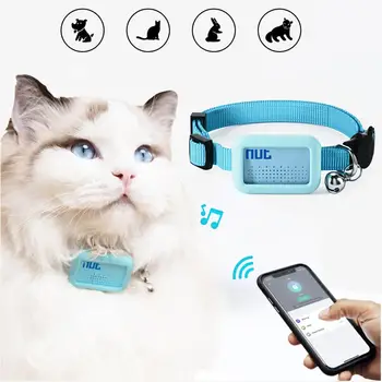 Домашен любимец GPS Bluetooth Водоустойчив Локатор Анти-изгубен Нашийник за Куче, Котка Позициониране Тракер Лесен който проследява Локатор Котка Куче Аксесоар