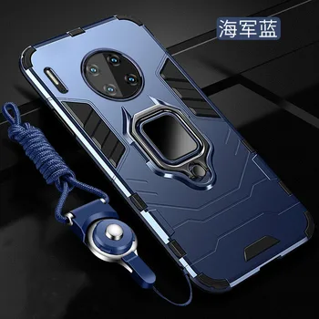 За Huawei Y9A Калъф Твърд PC С Поставка Ring Броня противоударная защитно Делото Калъф Huawei y9a пълно покритие на телефона, под формата на миди