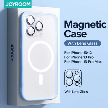 Joyroom За Магнитна безжичното Зареждане Калъф За iPhone 13 12 Pro Max устойчив на удари Калъф Калъфи За iPhone 13 12 Pro Антидетонационный Калъф
